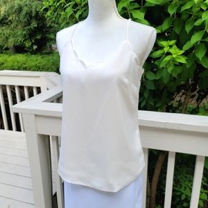 New! J Crew Scalloped Camisole Tank Top Ivory White NWT